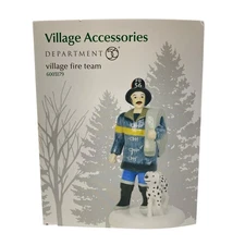 Dept 56 Fire Team Village Accessories 2019 Firefighter Dog Dalmatian 6003179