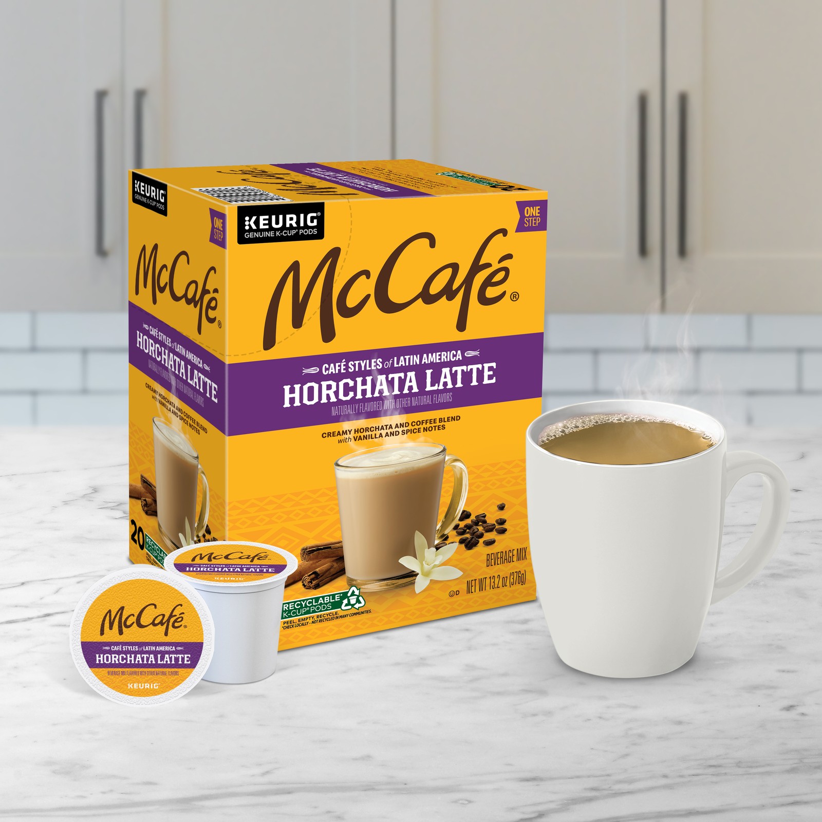McCaf&eacute; Caf&eacute; Styles of Latin America Horchata Latte, Coffee K-Cups, 20 Count