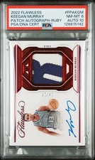 2022 PANINI FLAWLESS FLAWLESS PATCH AUTOS RUBY KEEGAN MURRAY 14/15 PSA 8 AUTO 10