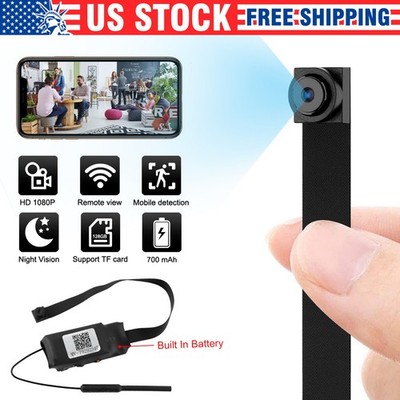 1080P Portable WiFi Camera Battery Powered 3Hr Use Audio Recording Remote View