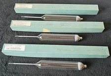 3 Van Waters & Rogers 34716-025, 047, 080 Hydrometer Tralle Alcohol By Volume.