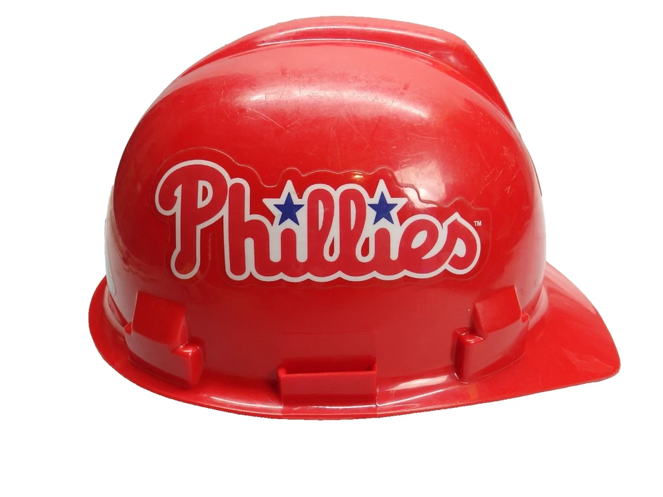 WILLSON World Series Phillies MLB Baseball Work Hard Hat-PREOWNED - Image 3 of 4