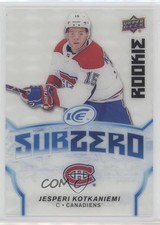 2018-19 Upper Deck Ice Sub Zero rookie Variations Jesperi Kotkaniemi #SZV-JK fm0