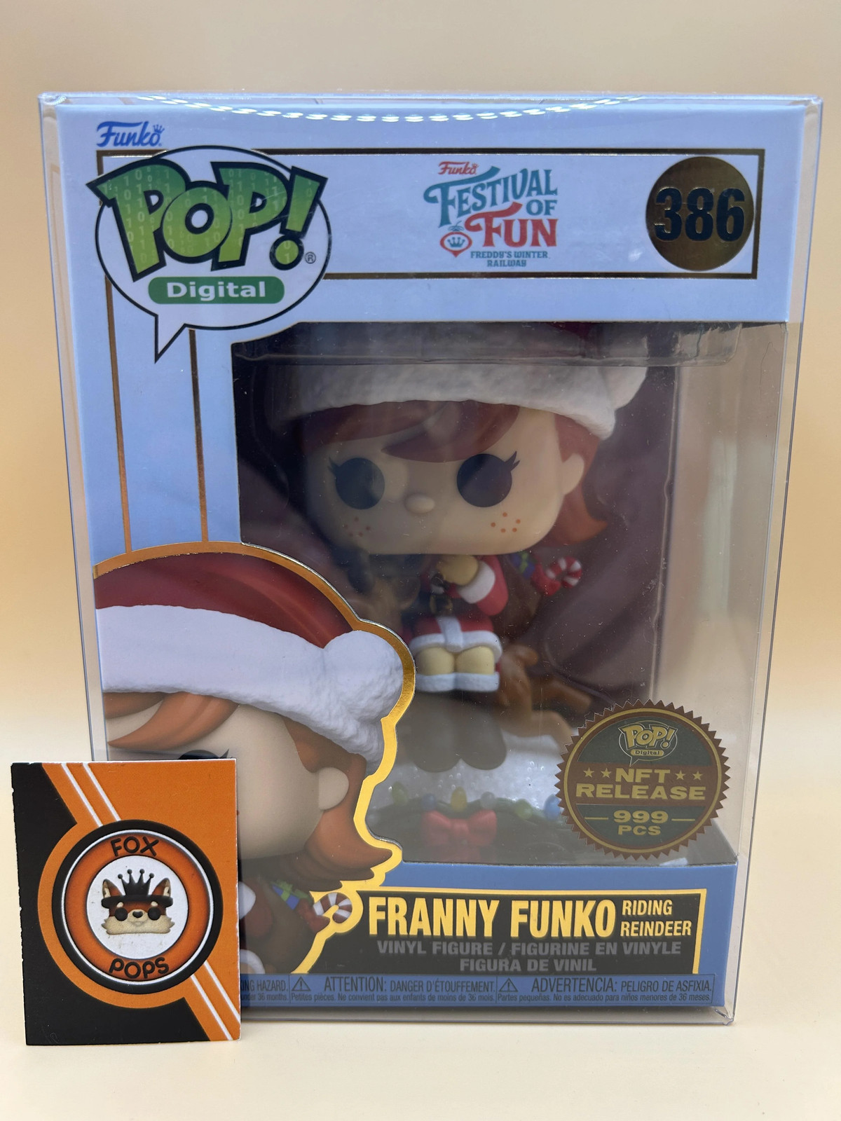 Franny Funko Riding Reindeer Funko Pop #386 - 999 PCS- Christmas Festival of Fun