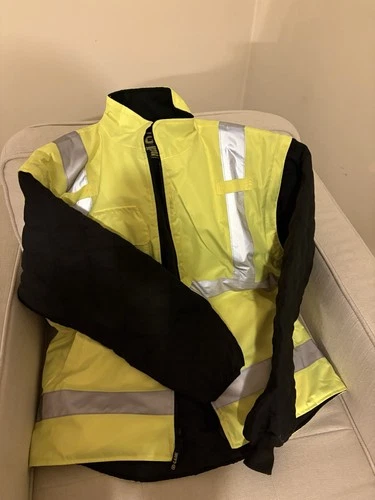 Game Workwear ANSI Certified Hi-Vis Reflective Insulated Jacket Yellow/Black L image 4