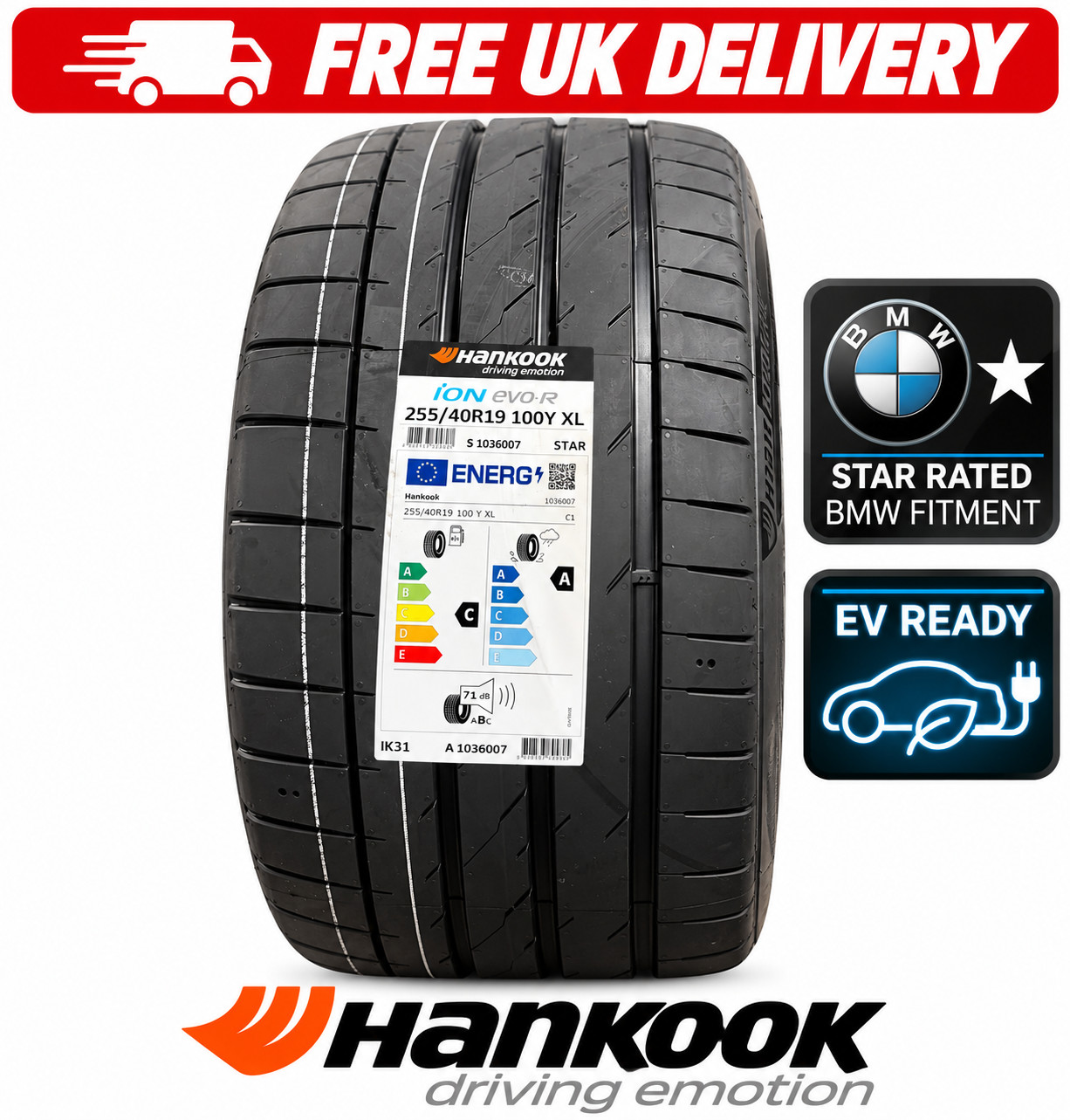 Hankook 255 40 R19 100Y Ion Supreme Ik31 - Image 2