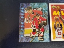 Chris Chelios Dimitri Khristich 95-96 Fleer ULTRA NHL NO GOLD WRONG BACK ERROR