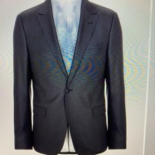 Emporio Armani Wool Silk IT44 Single-Breasted Suit Peak Lapel Used