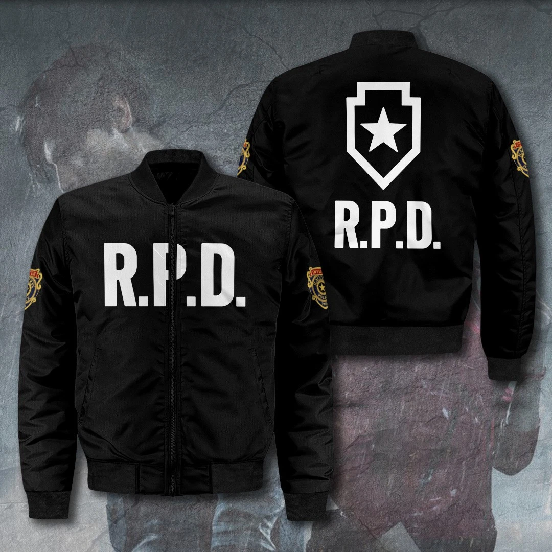 Resident Evil 2 Remake x Leon Scott Kennedy 3D Bomber Jacket GNE5353.7 - product detail image 1