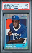 1997 Bowman Chrome International Refractor Adrian Beltre Rookie RC PSA EX 9