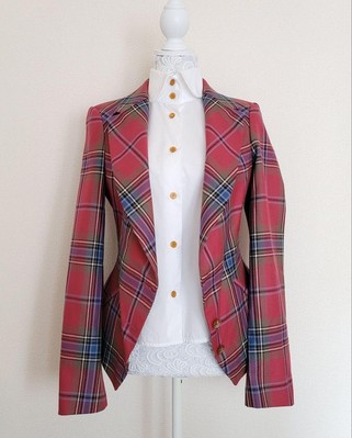 Vivienne Westwood チェック柄ジャケット 44 Super Vivienne Westwood Tartan Check Jacket 44 Women's #EC