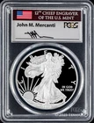 2010-W $1 American Silver Eagle PCGS PR70DCAM - John M. Mercanti Signature