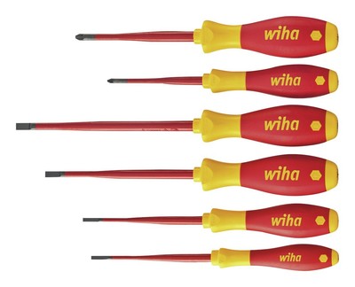 Wiha Schraubendreher-Satz VDE slim Schlitz PZ 6-teilig - 36455