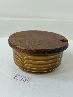 Kleine Deckel Vintage Krone Devon Had mit Holzdeckel 