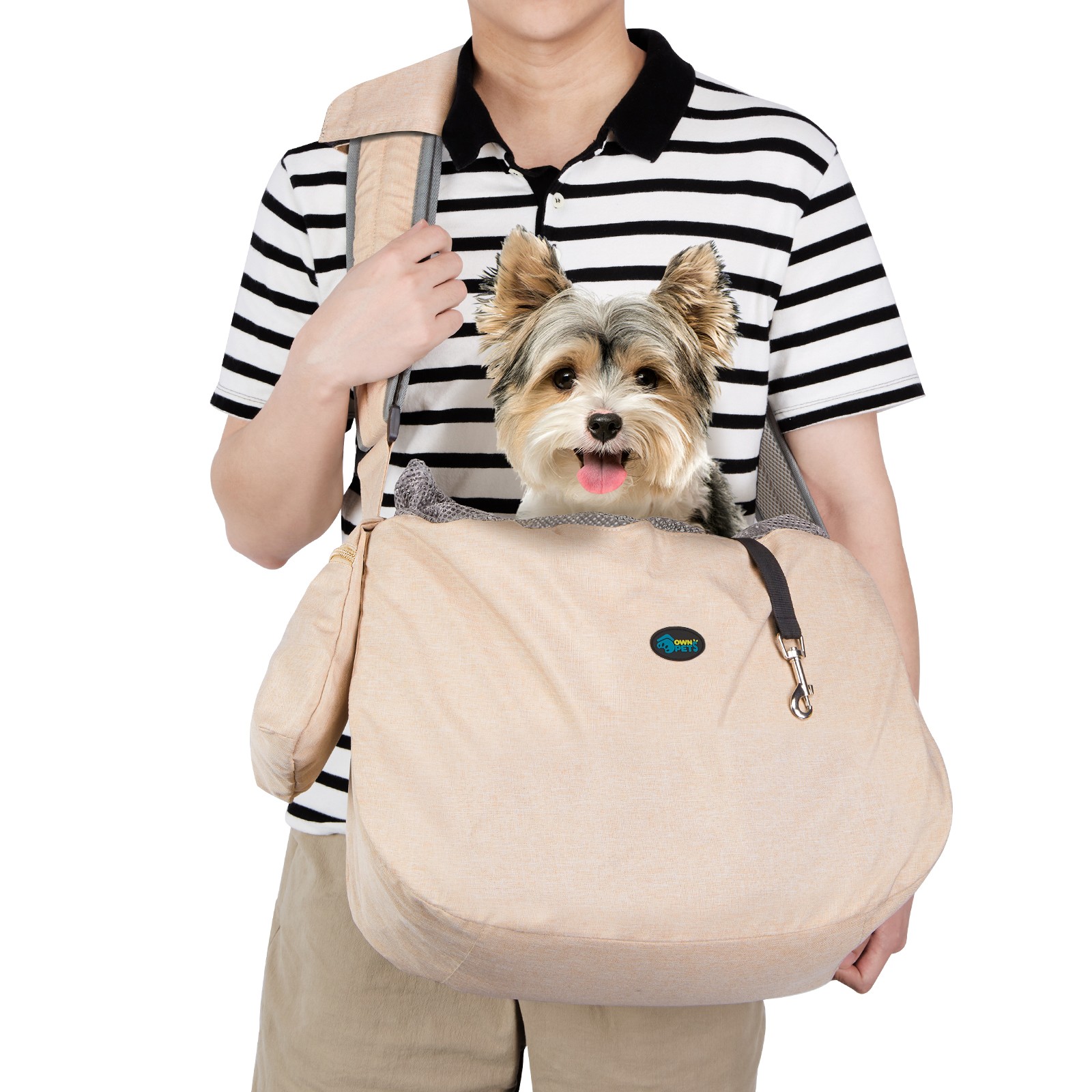 Pet Dog Sling Carrier Bag Shoulder Pad Backpack Travel Tote 