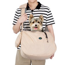 Pet Dog Sling Carrier Bag Shoulder Pad Backpack Travel Tote Fits 15 to 20lbs XL