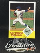 2001 Topps Archives #221 Yanks' Ford Wins Series Opener New York Yankees Reprint
