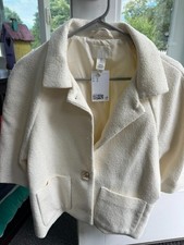 H M Cream Woman's Blazer NWT size Large