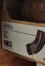 90 degree Aluminum Gutter Elbow Style B Royal Brown