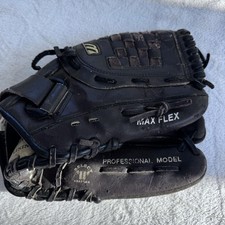 Mizuno Max Flex Baseball Glove Black Select Leather Basket Web Pro Model