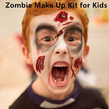 275Pcs 45sheets Fake Scars Tattoos - Temporary for Halloween 3D Wound Blood C...