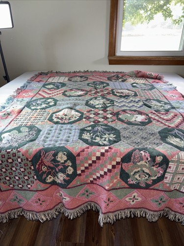 Goodwin Weavers American Blanket Throw 44” X 64” Cottagecore Farmhouse - Picture 6 of 6