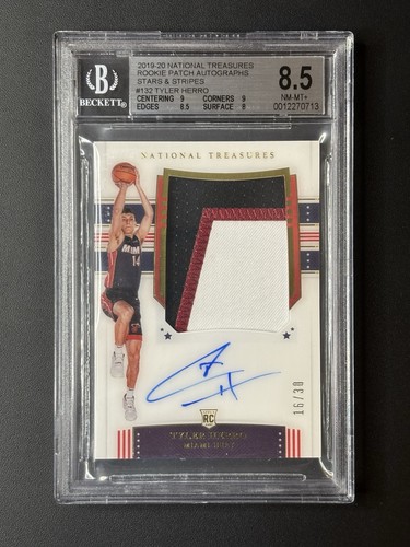 Tyler Herro [Patch Autograph] #132 2019 Panini National Treasures card