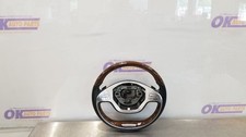 15 Mercedes Benz S63 Amg W222 Steering Wheel Black Leather And Woodgrain