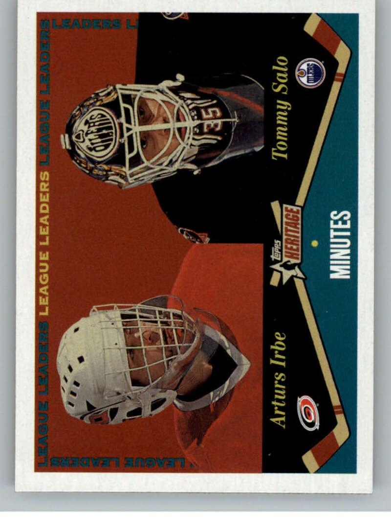 Arturs Irbe / Tommy Salo #127 Hockey Cards 2001 Topps Heritage trading card — raw and PSA graded price guide
