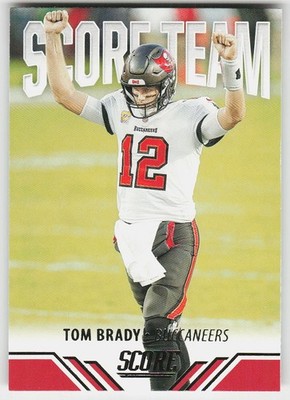 2021 Score #ST25 Tom Brady FOOTBALL Tampa Bay Buccaneers
