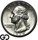 1939 Washington Quarter, Gem BU++