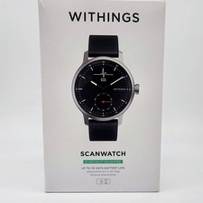 Withings 42mm Black SCANWATCH Smartwatch w/ ECG, HR, O2 Meters  NEW/SEALED  