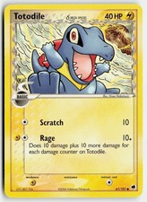 TOTODILE Δ 67/101 COMMON DRAGON FRONTIERS POKEMON MODERATELY PLAYED