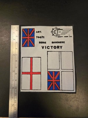 Model Ship Fittings Parts Mantua  Victory Flag Set- 2 Sided 1/200 scale