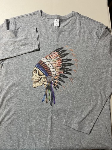 Greatful Dead Native American Spring tour Skull shirt Long sleeve - Picture 2 of 3