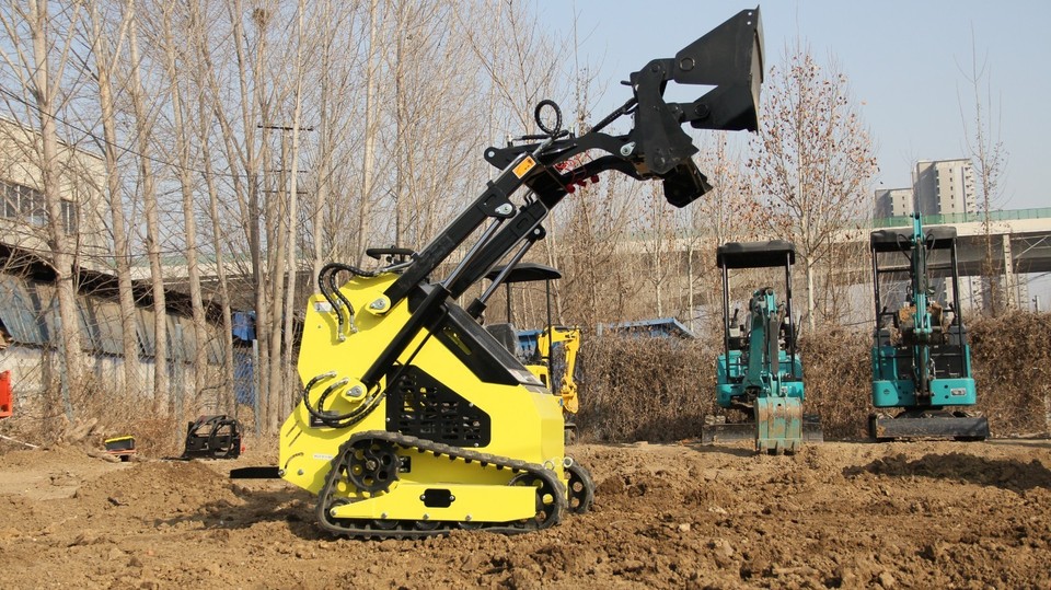 Mini Combination Loader FREE SHIPPING 4-in-1 Combination Hydraulic Bucket Fits Mini Skid Steer ...