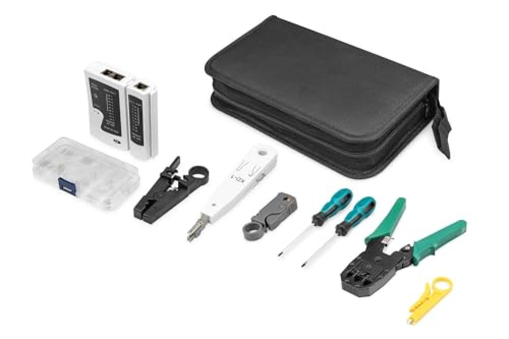 Set Strumenti di Rete Digitus Originale | 12 Pezzi per Installatori