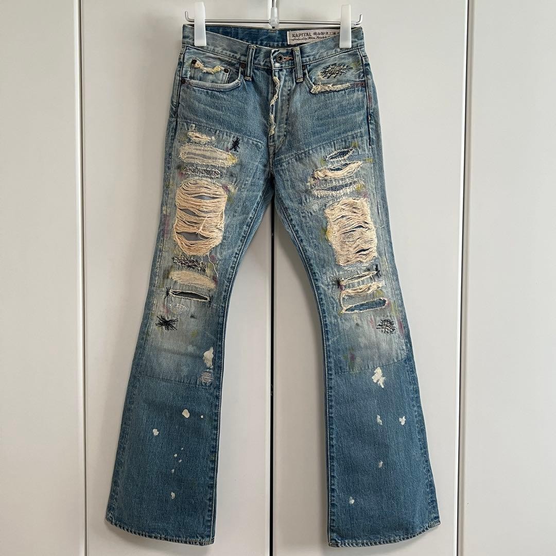 KAPITAL Patchwork Repair Sashiko Boro Flare Denim | eBay KAPITAL Patchwork Repair Sashiko Boro Flare Denim | eBay