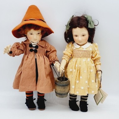 R. John Wright Jack and Jill limitiert 100 aus 1992-93 43 cm Filz