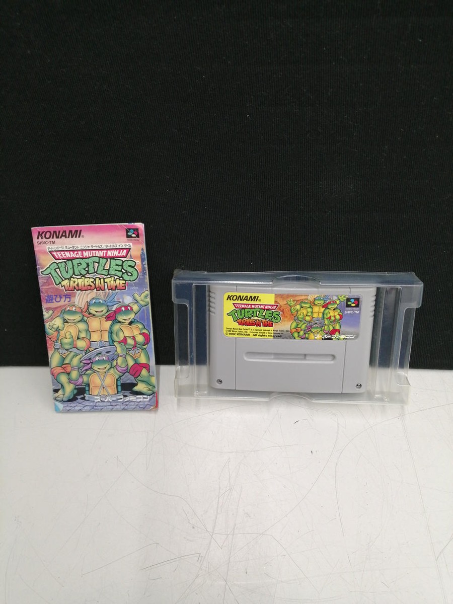 Konami TMNT SHVC-TM Teenage Mutant Ninja Turtles In Time Super