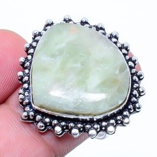 Anello gioiello antico argento sterling 925 pietra preziosa serafanite aranci...