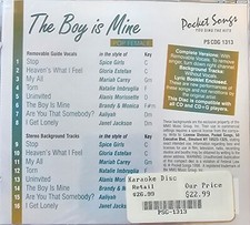 1313 POP POCKET SONGS KARAOKE CDG DISC