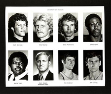 1975 University of Missouri Tigers Football Basketball Coach Athletes VTG Photo