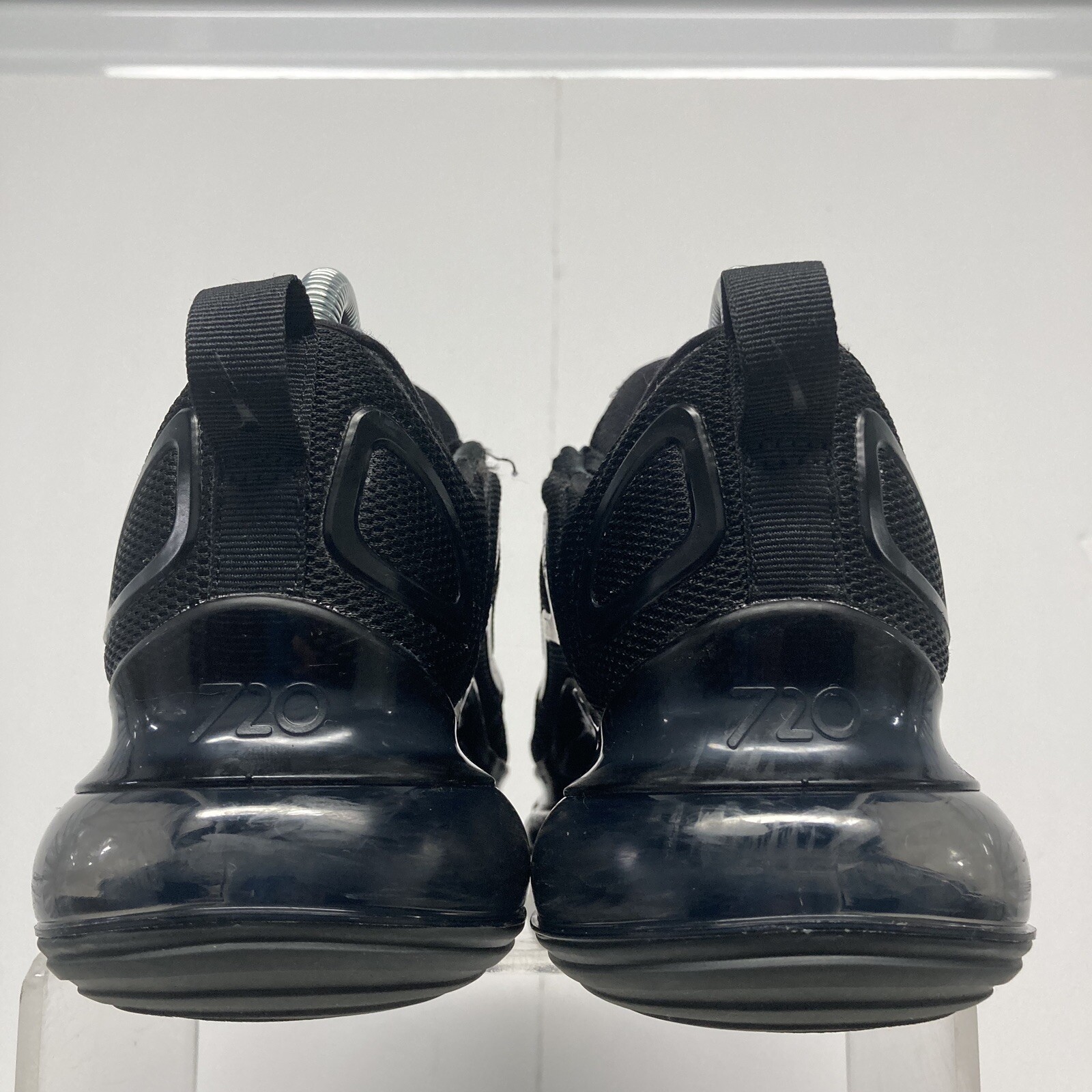 Nike Air Max 270 Running Athletic Shoe Triple Black A… Gem