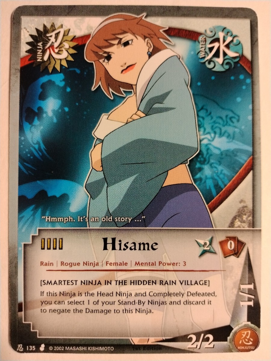 Naruto CCG Hisame 135 Curse of the Sand Common LP English 1st