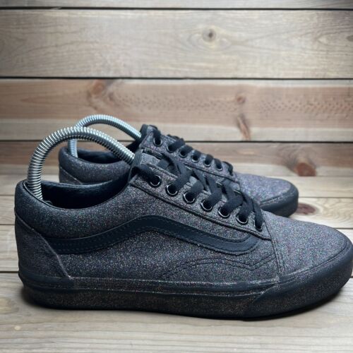 Vans Old Skool Womens Size 8 Black Rainbow Glitter Sneakers Shoes | eBay Vans Old Skool Womens Size 8 Black Rainbow Glitter Sneakers Shoes | eBay