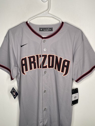 Nike MLB Arizona Diamondbacks Jersey Boys Sizes Stitched Gray Baseball - Picture 2 of 4