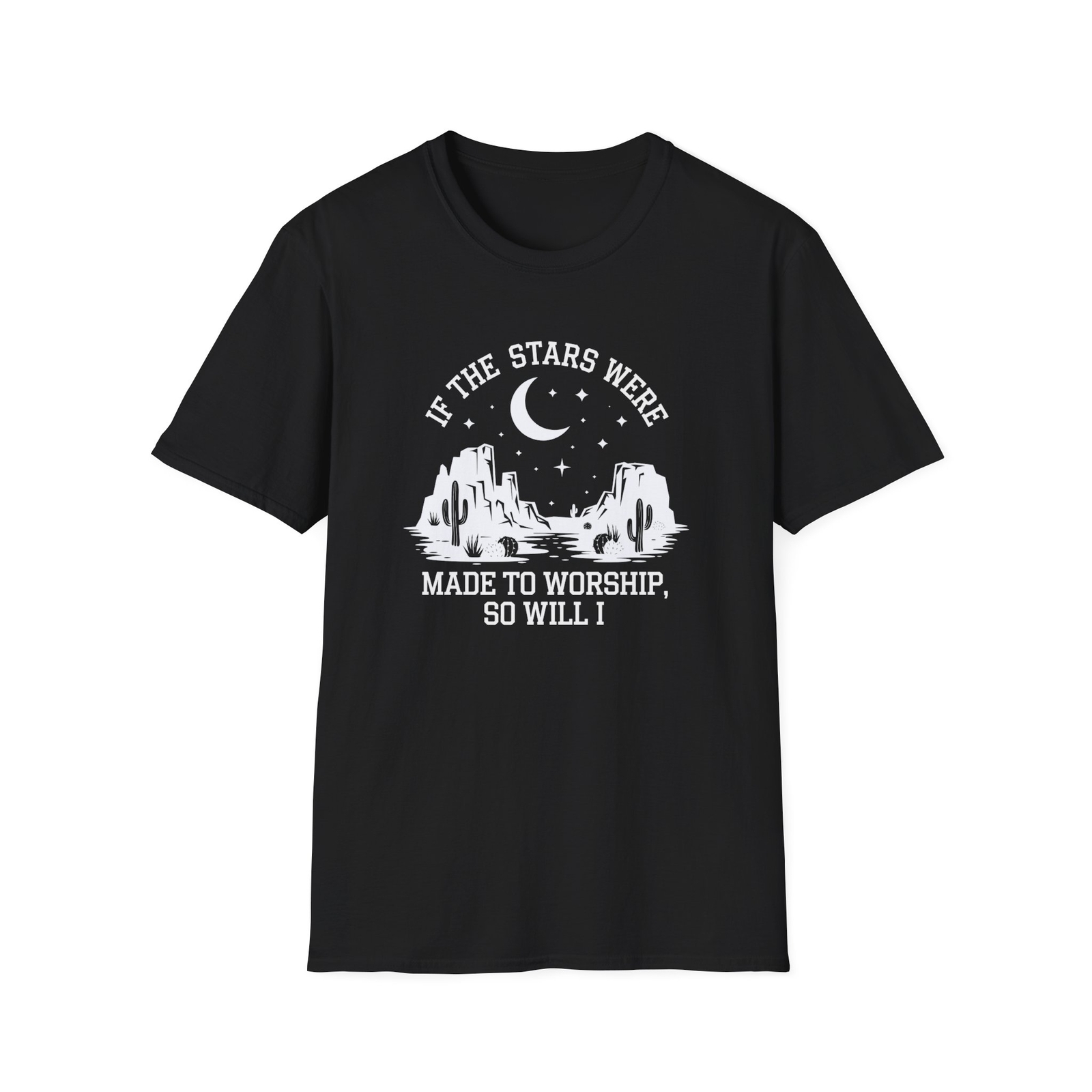 Christian Moon and Stars Inspirational Worship Shirt