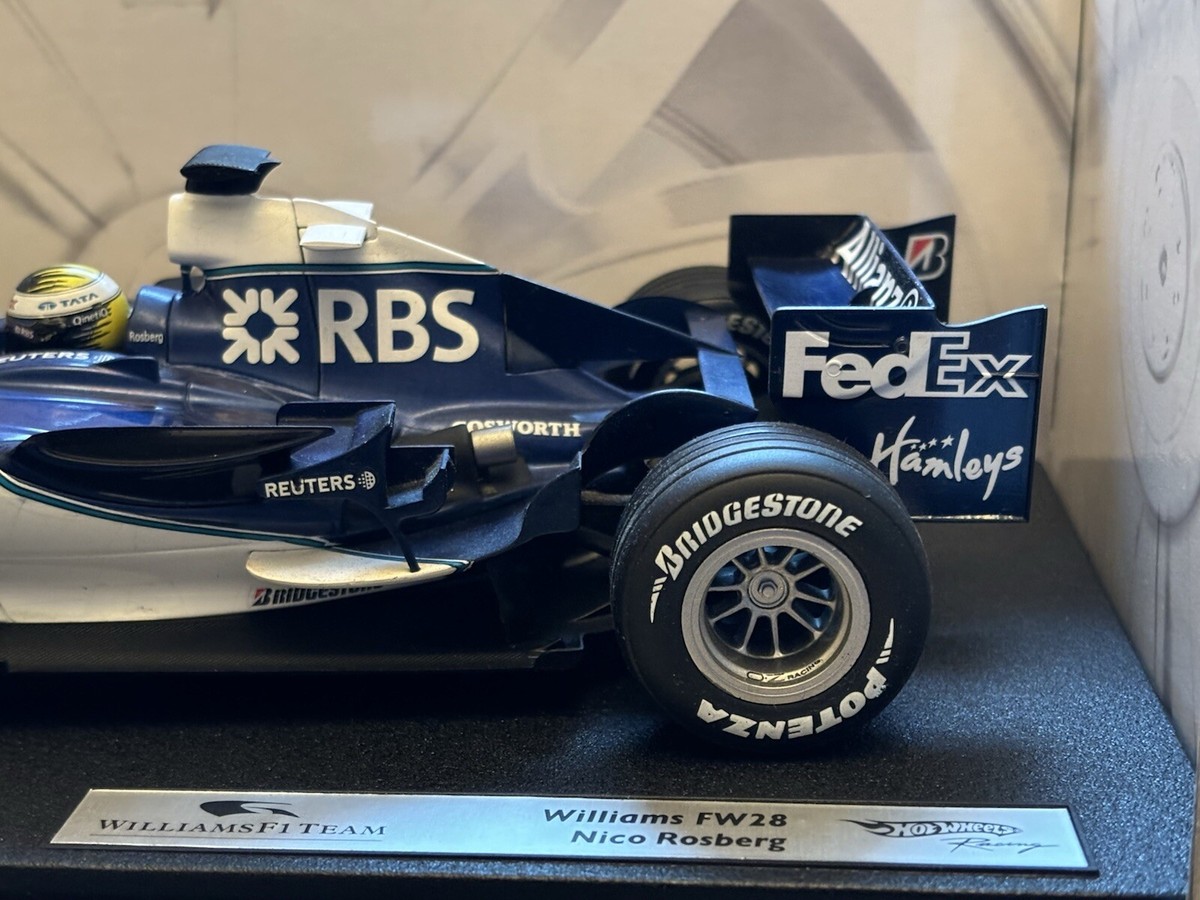 Hot Wheels 1/18 Williams FW28 – Nico Rosberg – GP Bahreïn 2006 – J2988
