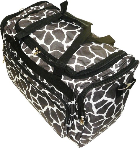 Women's 19"/22" Fashion Animal Print Gym Dance Cheer Travel Carry-on Duffle Bag - Picture 30 of 31